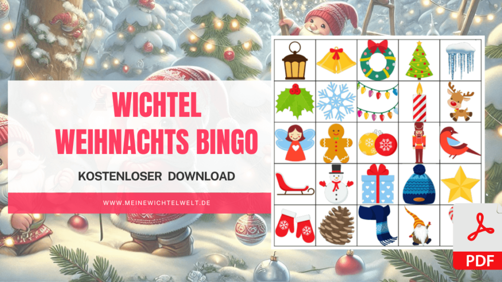 Wichtel-Bingo & Weihnachtsbingo – Kostenlose Vorlagen zum Ausdrucken für die Adventszeit!