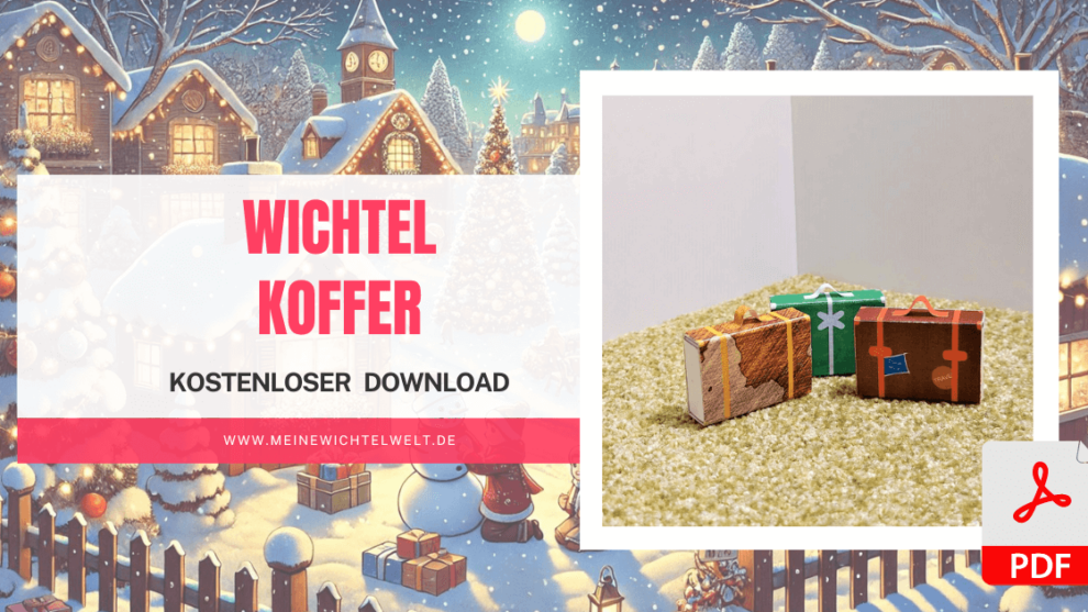 3 schicke Wichtel-Koffer – Kostenlose Vorlagen für den Ein- und Auszug und die Weltreise eures Wichtel!