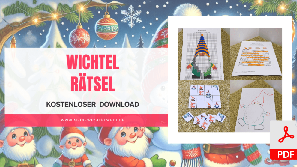 Knifflige Wichtel-Rätsel – Kostenlose Vorlagen zum Ausdrucken für kleine Rätselmeister!